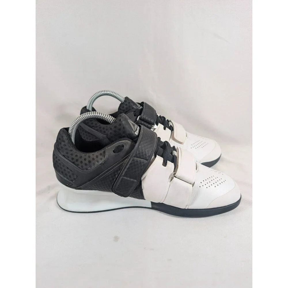Reebok Legacy Lifter C.J. Cummings Weightlifting Shoes Mens 8 White Black